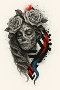 gothic-motif-tattoo-occult-realism-lifelike – tattoo design ideas free ai generated – Gallery: muerta-inkby-ai