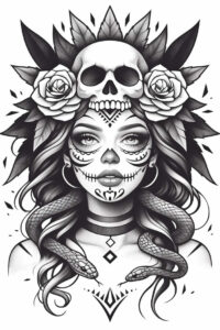 lady-with-symbol-tattoo-broken-realism-realistic-structure – tattoo design ideas free ai generated – Gallery: muerta-inkby-ai