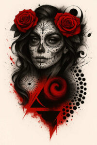 death-and-life-tattoo-void-realism-smooth-complexion – tattoo design ideas free ai generated – Gallery: muerta-inkby-ai