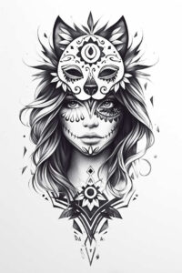 shadow-figure-tattoo-horror-surrealism-morphic – tattoo design ideas free ai generated – Gallery: muerta-inkby-ai