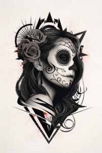 lady-with-energy-tattoo-whisper-surrealism-bizarre – tattoo design ideas free ai generated – Gallery: muerta-inkby-ai