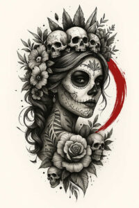 death-and-life-tattoo-night-terror-realism-surface-complexity – tattoo design ideas free ai generated – Gallery: muerta-inkby-ai