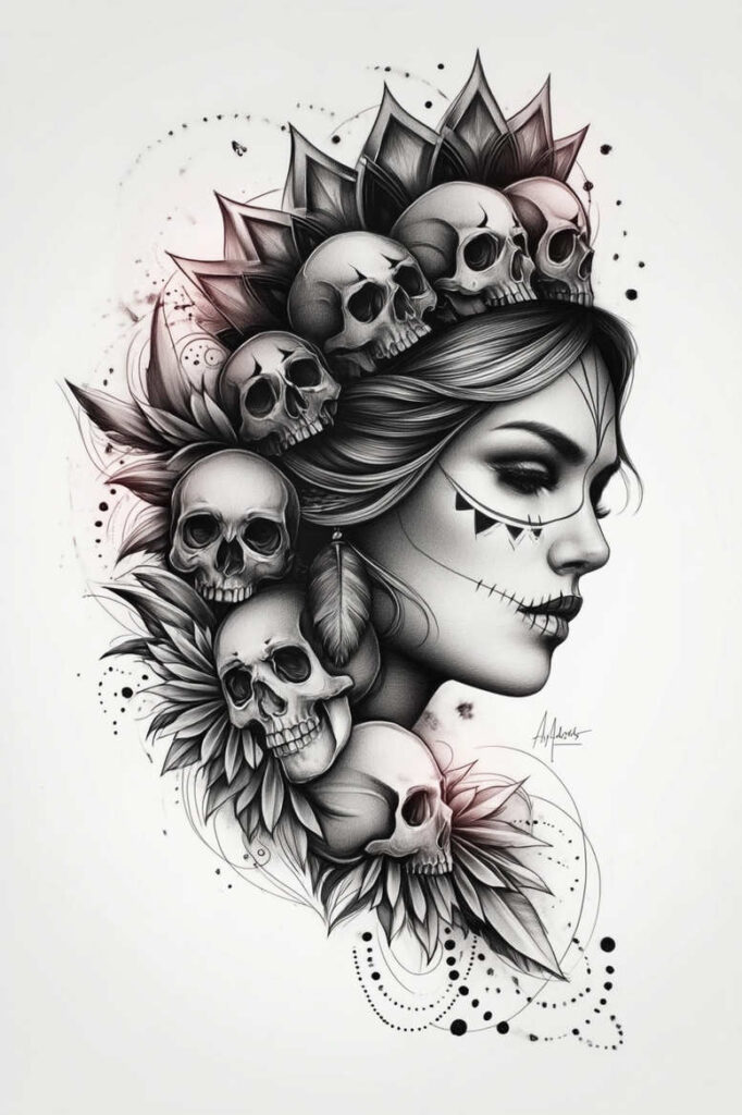 rebirth-tattoo-nightmare-neotraditional-saturated-hues – tattoo design ideas free ai generated – Gallery: muerta-inkby-ai