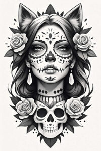 transformation-tattoo-gloomy-realism-moist-gloss – tattoo design ideas free ai generated – Gallery: muerta-inkby-ai