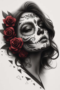 spiritual-death-tattoo-night-terror-neotraditional-artistic-contrast – tattoo design ideas free ai generated – Gallery: muerta-inkby-ai
