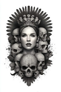 mystical-lady-tattoo-void-surrealism-displaced-objects – tattoo design ideas free ai generated – Gallery: muerta-inkby-ai