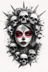 mystical-tattoo-dreadful-realism-clean-lines – tattoo design ideas free ai generated – Gallery: muerta-inkby-ai