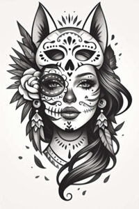 muerta tattoo design ideas vivid hues celebration shows strength