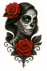 muerta tattoo design ideas Realism visual accuracy joyful for side
