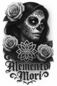 muerta tattoo design ideas Surrealism abstract forms lively stands for endurance