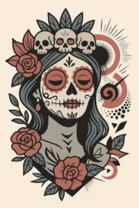 muerta tattoo design ideas beyond reality ornamental lines shows determination