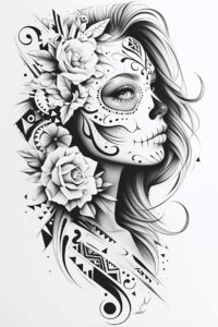 muerta tattoo design ideas hyperrealistic skeleton represents strength