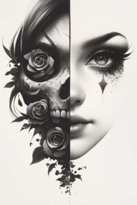 muerta tattoo design ideas Realism soft contrast spiritual symbol of strength