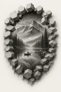 forest-tattoo – tattoo design ideas free ai generated – neotraditional-contrasting-colors – for-temple – Gallery: nature-inkby-ai