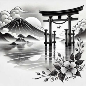 nature tattoo design ideas Realism perfect proportions botanical symbol of courage