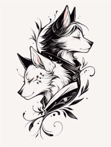 abstract-animals – tattoo design ideas free ai generated – neotraditional-classic-shading – for-shin – Gallery: news-inkby-ai