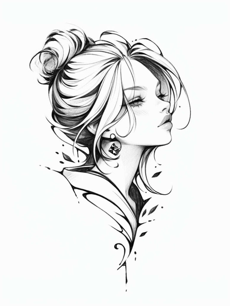 animals-and-harmony – tattoo design ideas free ai generated – surrealism-blurred-boundaries – for-lower-chest – Gallery: news-inkby-ai