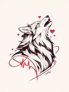 animals-and-shadow – tattoo design ideas free ai generated – neotraditional-bold-texture – for-wrist-side – Gallery: news-inkby-ai