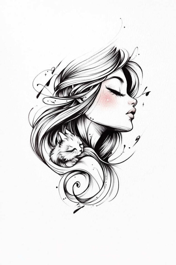 animals-in-motion – tattoo design ideas free ai generated – realism-reflection-effect – for-triceps – Gallery: news-inkby-ai