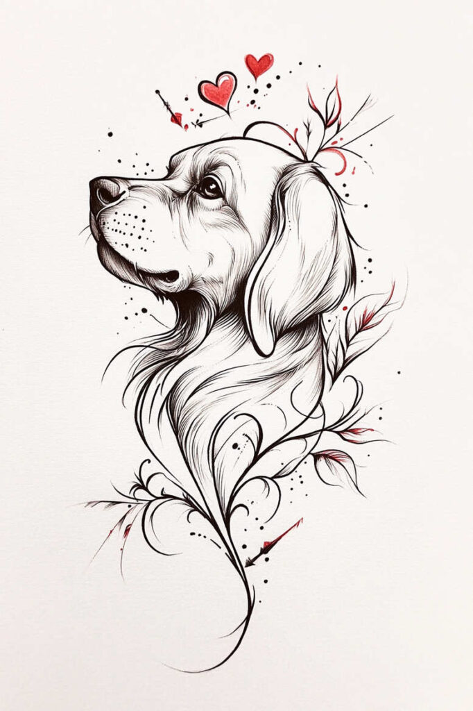 animals-with-dots – tattoo design ideas free ai generated – realism-depth-shading – for-upper-shoulder – Gallery: news-inkby-ai