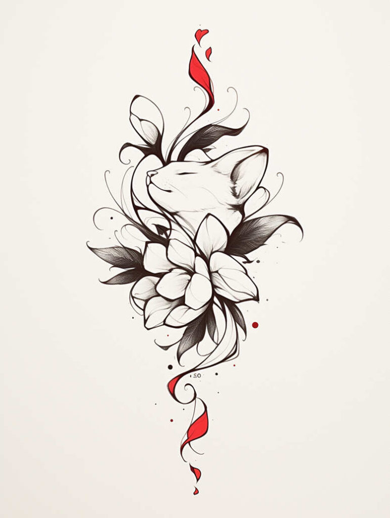 animals-with-energy – tattoo design ideas free ai generated – neotraditional-rich-shading – for-scapula – Gallery: news-inkby-ai
