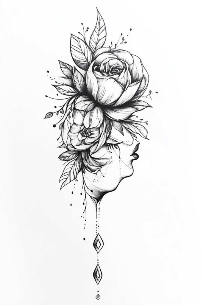 animals-with-feathers – tattoo design ideas free ai generated – realism-illusion-of-depth – for-scapula – Gallery: news-inkby-ai