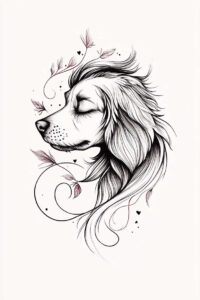 animals-with-ornament – tattoo design ideas free ai generated – realism-reflective-light – for-lower-thigh – Gallery: news-inkby-ai