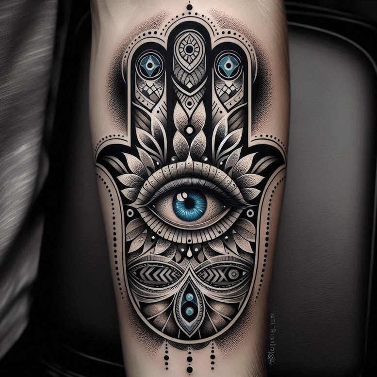 animals-with-ornamental-details – tattoo design ideas free ai generated – neotraditional-bold-highlights – for-thigh – Gallery: news-inkby-ai