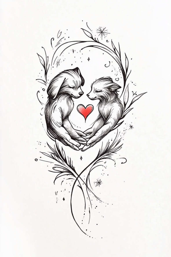 animals-with-ornamental-details – tattoo design ideas free ai generated – neotraditional-bold-texture – for-nape – Gallery: news-inkby-ai