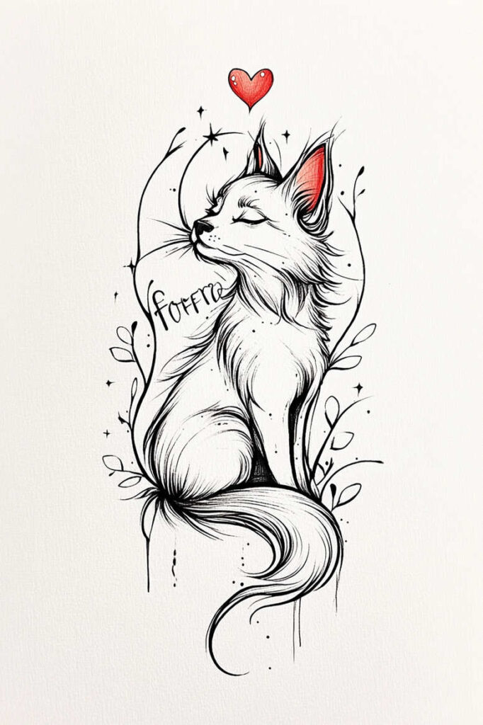 animals-with-ornamental-details – tattoo design ideas free ai generated – neotraditional-dynamic-color – for-back-of-neck – Gallery: news-inkby-ai