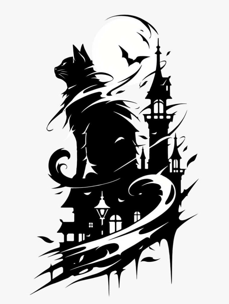 animals-with-ornamental-details – tattoo design ideas free ai generated – neotraditional-solid-fill – for-thigh – Gallery: news-inkby-ai