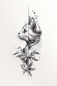 animals-with-ornamental-details – tattoo design ideas free ai generated – surrealism-abstract – for-abdomen – Gallery: news-inkby-ai