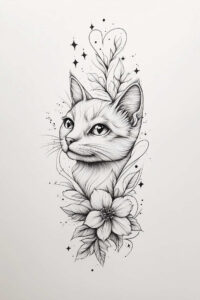 animals-with-shading – tattoo design ideas free ai generated – neotraditional-rich-shading – for-lower-leg – Gallery: news-inkby-ai