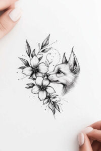 animals-with-symbols – tattoo design ideas free ai generated – neotraditional-fine-detail – for-fingers – Gallery: news-inkby-ai