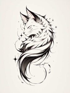 animals-with-wave – tattoo design ideas free ai generated – neotraditional-modern-classic – for-lower-arm – Gallery: news-inkby-ai