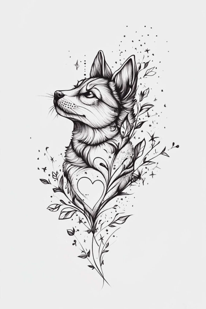 animals-with-wavy-lines – tattoo design ideas free ai generated – realism-moist-gloss – for-side-torso – Gallery: news-inkby-ai