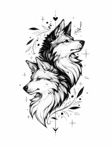 animals-with-wavy-lines – tattoo design ideas free ai generated – realism-smooth-gradients – for-hip – Gallery: news-inkby-ai
