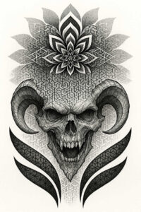contemporary-motifs – tattoo design ideas free ai generated – neotraditional-enhanced-shading – for-shoulder-blade – Gallery: news-inkby-ai