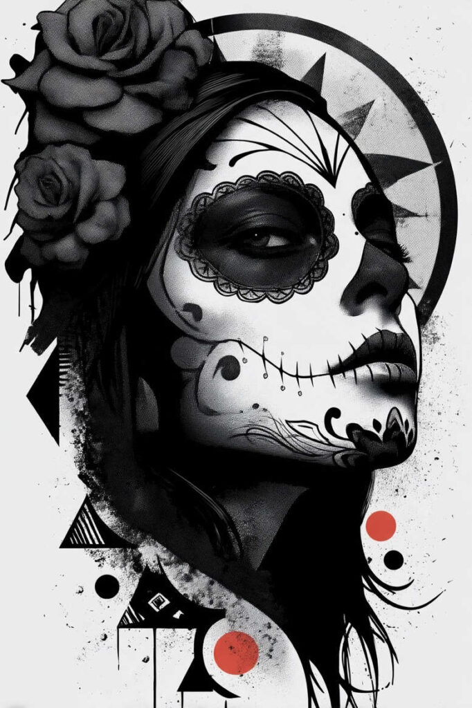 contemporary-patterns – tattoo design ideas free ai generated – realism-illustrative-style – for-foot – Gallery: news-inkby-ai