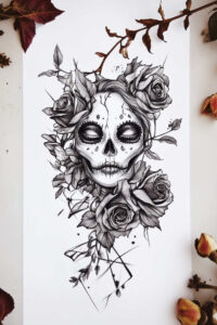 creativity – tattoo design ideas free ai generated – realism-reflection-effect – for-back-shoulder – Gallery: news-inkby-ai