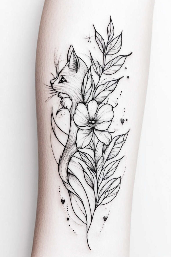 domestic-animals – tattoo design ideas free ai generated – surrealism-disorienting – for-shin – Gallery: news-inkby-ai