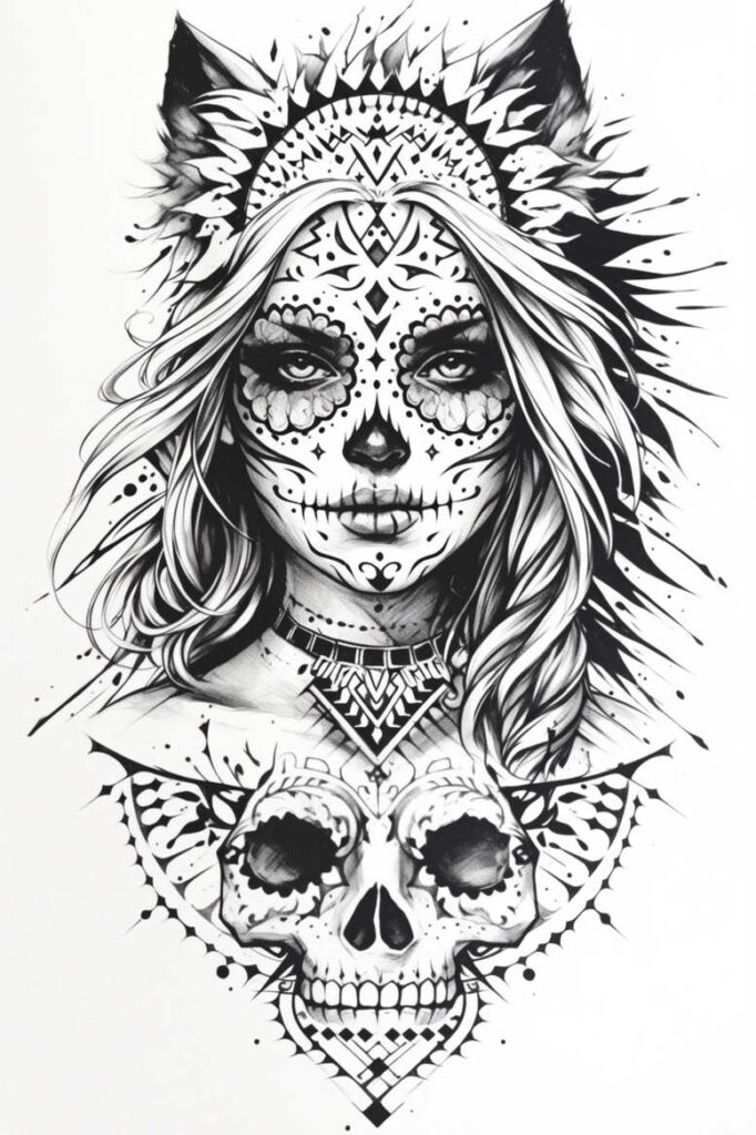 evolving-trends – tattoo design ideas free ai generated – neotraditional-layered-fill – for-abdomen – Gallery: news-inkby-ai