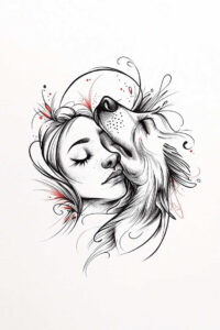 exotic-animals – tattoo design ideas free ai generated – neotraditional-enhanced-shading – for-lower-chest – Gallery: news-inkby-ai