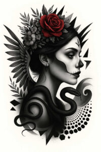 experiments – tattoo design ideas free ai generated – realism-realistic-dimension – for-lower-leg – Gallery: news-inkby-ai