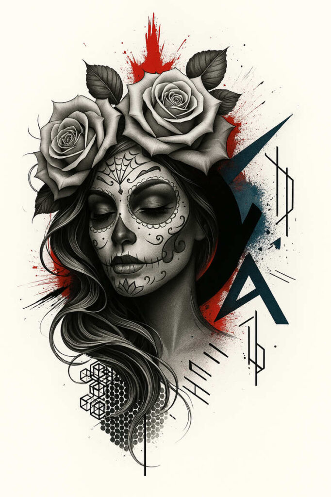 experiments – tattoo design ideas free ai generated – surrealism-spectral-hues – for-stomach – Gallery: news-inkby-ai