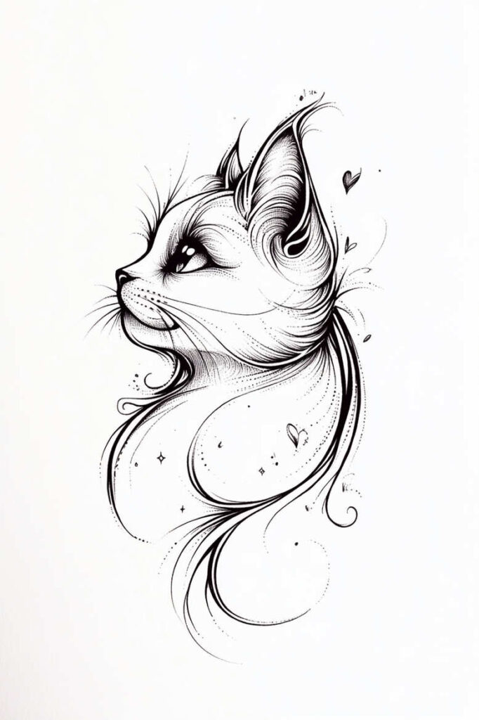 fauna – tattoo design ideas free ai generated – surrealism-displaced-objects – for-neck – Gallery: news-inkby-ai