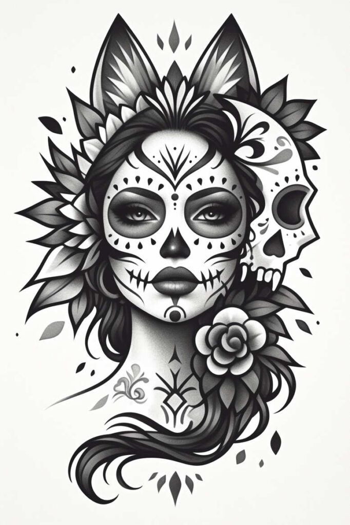 fresh-trends – tattoo design ideas free ai generated – realism-textured-light – for-lower-leg – Gallery: news-inkby-ai