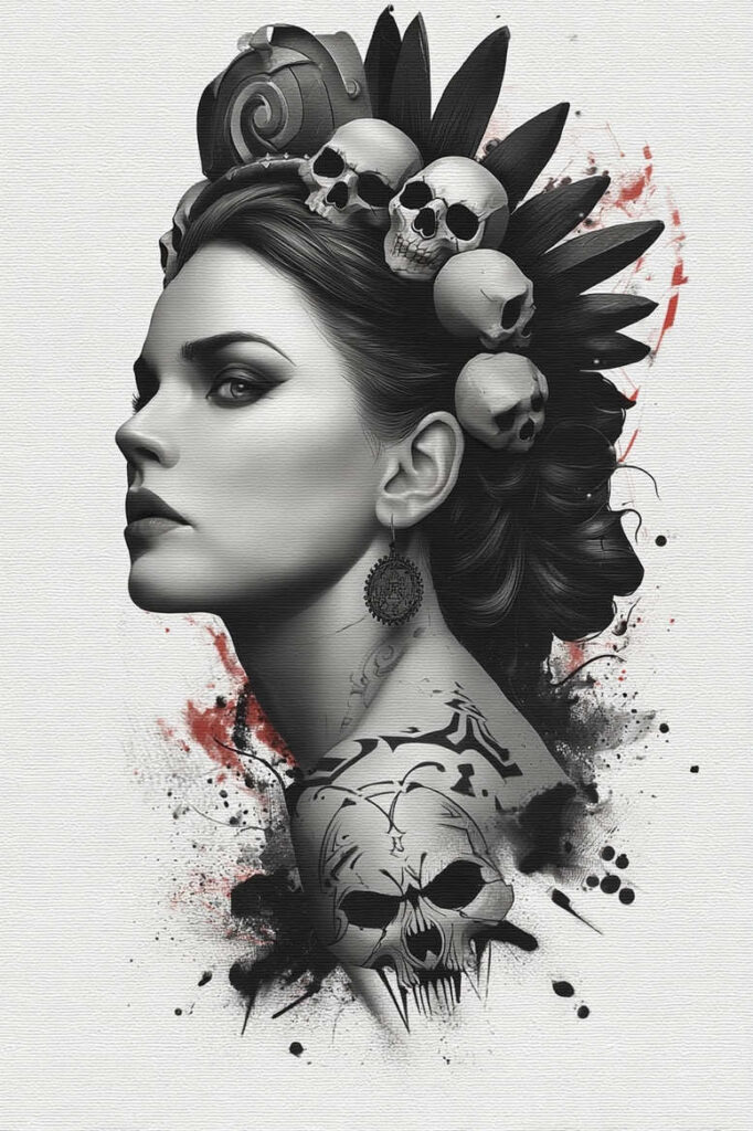 fresh-trends – tattoo design ideas free ai generated – realism-visual-accuracy – for-back-of-neck – Gallery: news-inkby-ai