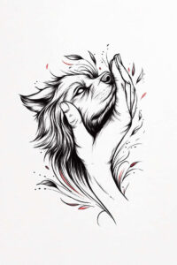 geometric-animals – tattoo design ideas free ai generated – neotraditional-color-saturation – for-heel – Gallery: news-inkby-ai