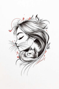 geometric-animals – tattoo design ideas free ai generated – realism-real-ink-flow – for-upper-thigh – Gallery: news-inkby-ai